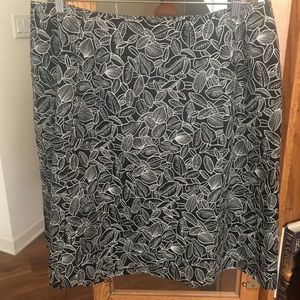 Talbots Skirt 20W Embroidered & Lined